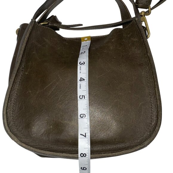 Madewell Sydney Forest Green Genuine Leather Crossbody Bag Adjustable Strap - Picture 14 of 16